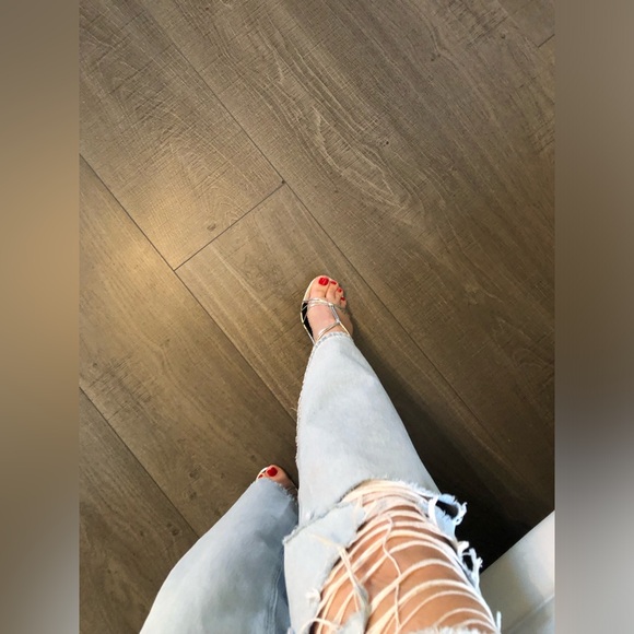 YSL gorgeous silver summer sandals Saint Laurent. Worn 2x - Picture 16 of 17